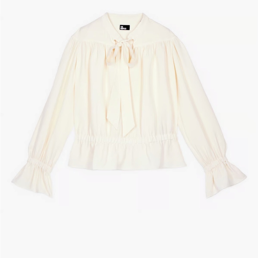 The Kooples. NWT Size 1 cream elegant blouse . $315 retail